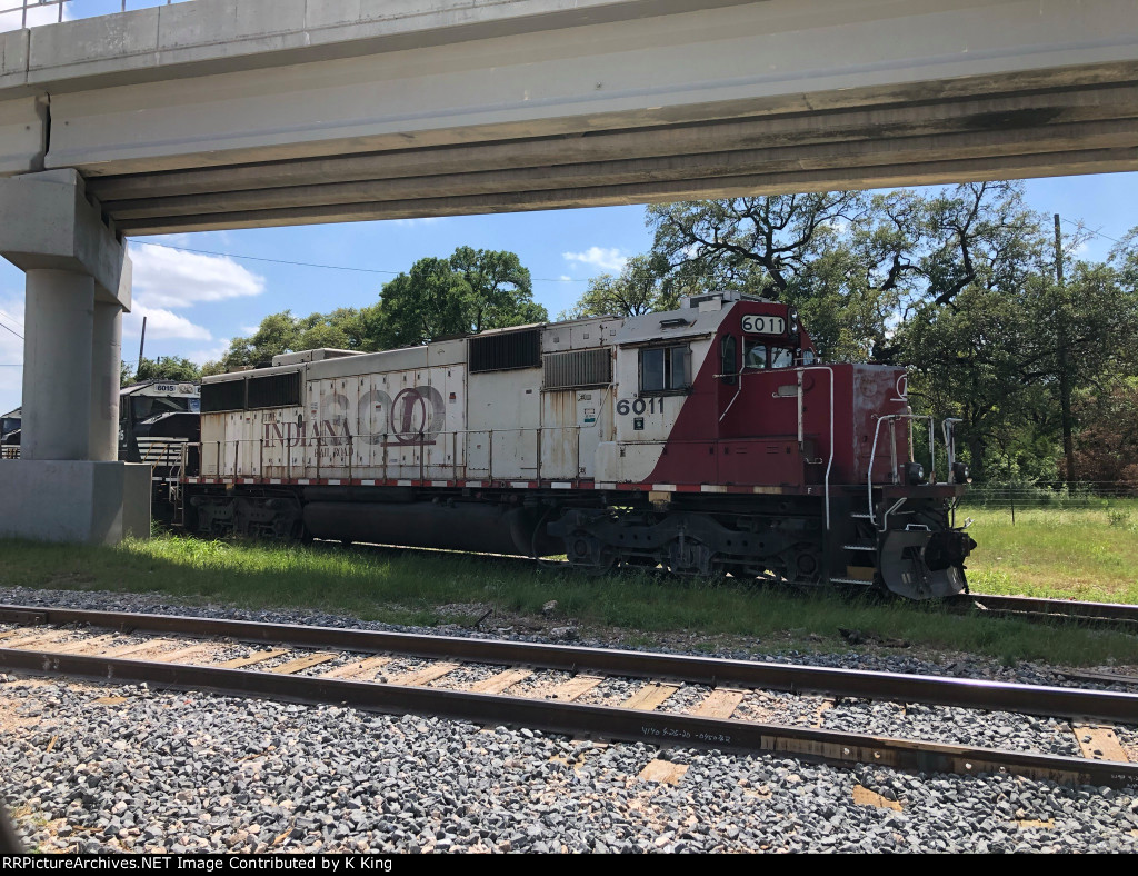 CITX 6011, Ex SOO Line & Indiana RR SD60, sits on the UP interchange track on the Austin Western Railroad